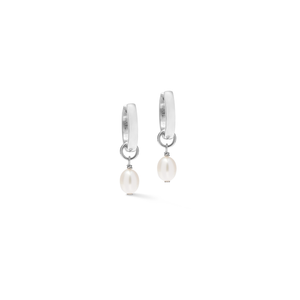 Coeur De Lion Hoop Cosmic Pearls Soft Silver