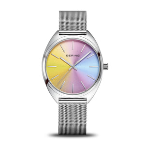 Bering Classic Polished Steel Rainbow Dial