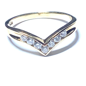 Secondhand Diamond Wishbone Ring