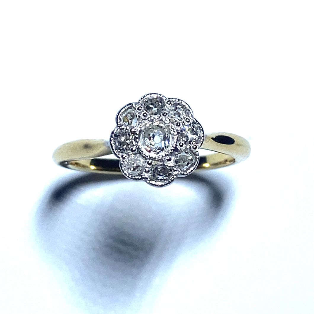 Secondhand Diamond Daisy Cluster Ring