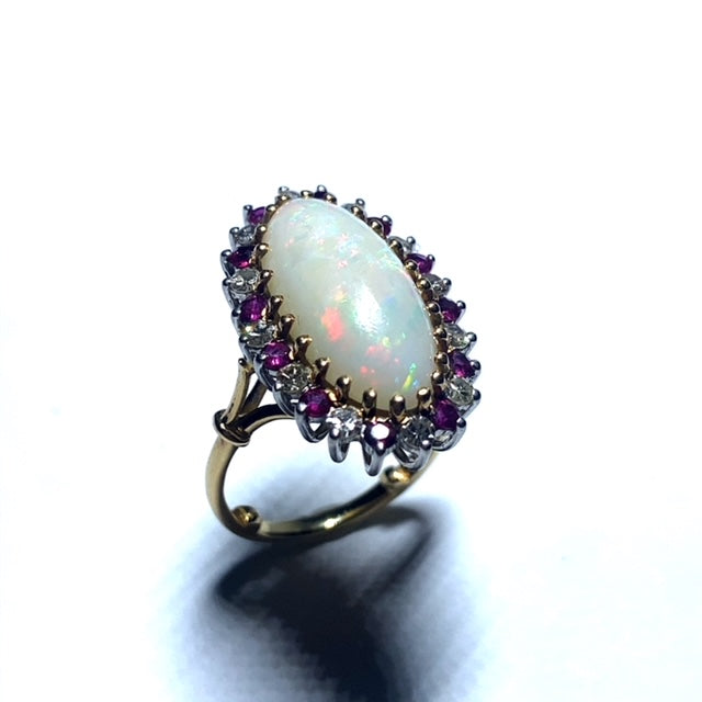 Opal ruby store ring