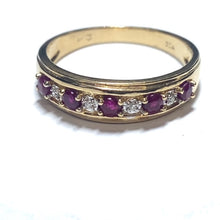 Load image into Gallery viewer, Secondhand Ruby and Diamond Eternity Ring
