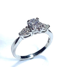 Load image into Gallery viewer, Secondhand Platinum Oval and Pear Diamond Ring - 1.67ct
