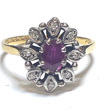 Load image into Gallery viewer, Secondhand 18ct Gold Ruby and Diamond Ring
