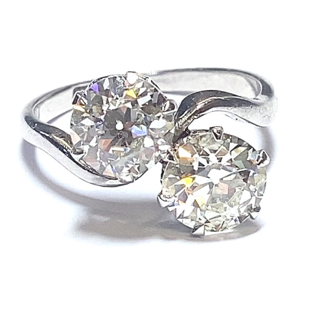 Secondhand Platinum Two Stone Diamond Ring