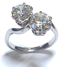 Load image into Gallery viewer, Secondhand Platinum Two Stone Diamond Ring
