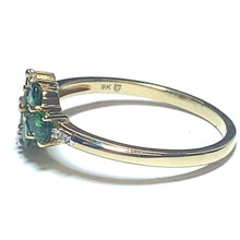 Load image into Gallery viewer, Secondhand Tsavorite Garnet and White Zircon Ring
