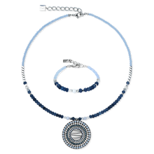 Load image into Gallery viewer, Coeur De Lion Amulet Bracelet - Future Silver Blue
