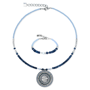 Coeur De Lion Amulet Bracelet - Future Silver Blue