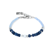 Load image into Gallery viewer, Coeur De Lion Amulet Bracelet - Future Silver Blue
