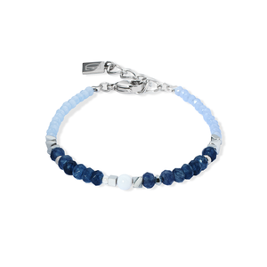 Coeur De Lion Amulet Bracelet - Future Silver Blue