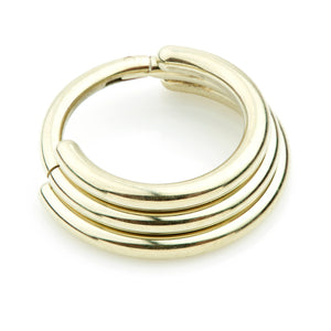 Gold Plated Graduated Hinged Ring