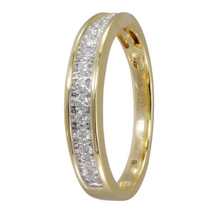 9ct Gold Diamond half Eternity Ring