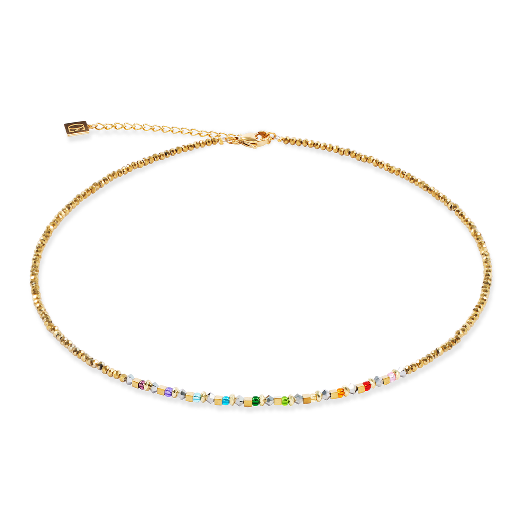 Coeur De Lion Faceted Golden Crystal Necklace