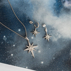 Kit Heath Celeste North Star Lux Pave Necklace