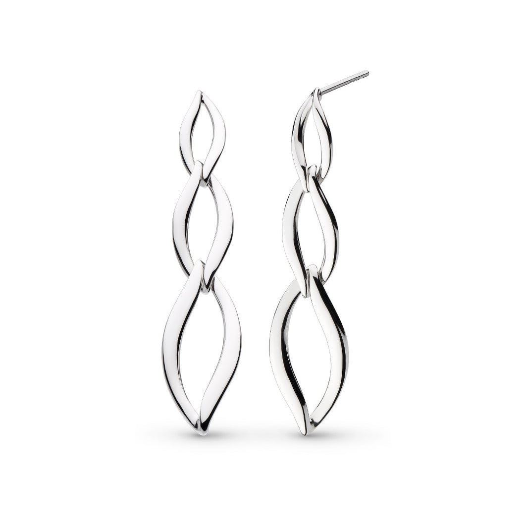 Kit Heath Entwine Twine Trio Link Drop Earrings