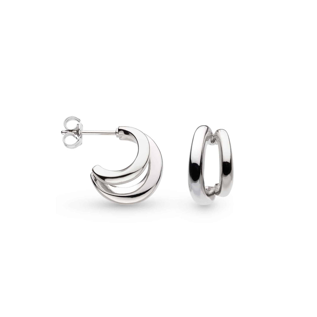 Kit Heath Cirque Double Hoop Stud Earrings