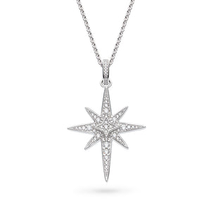 Kit Heath Celeste North Star Lux Pave Necklace