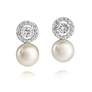 Jersey Pearl Amberley Halo Earrings