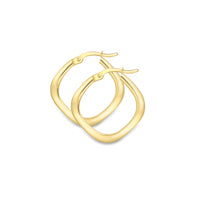 9ct Gold Square Hoops