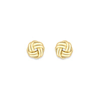 9ct Gold Knot Stud Earrings