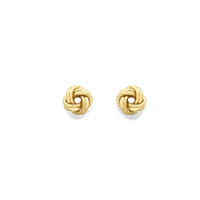 9ct Gold Rope Knot Stud Earrings