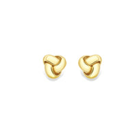 9ct Gold Polished Knot Stud Earrings - 12mm