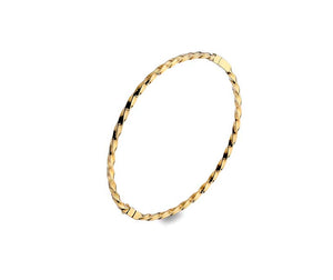 9ct Gold Solid Twist Bangle