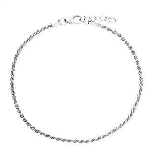 Silver Rope Bracelet