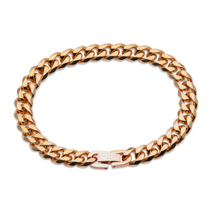 Gold Plated Steel Curb Bracelet