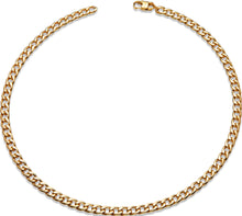 Load image into Gallery viewer, Gold Plated Steel Curb Neck Chain - 20&quot;
