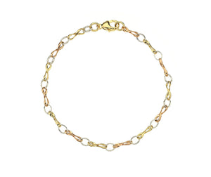 9ct 3 Colour Gold Juliette Bracelet