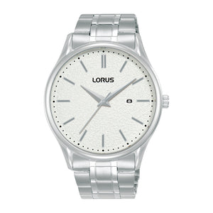 Lorus Gents Watch White Dial Stainless Steel Bracelet