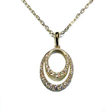 Load image into Gallery viewer, 18ct Gold Diamond Loop Necklace
