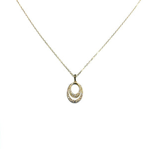 18ct Gold Diamond Loop Necklace