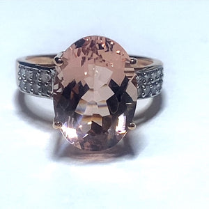 Secondhand 9ct Rose Gold Morganite Ring