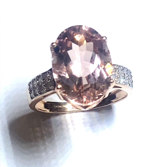 Secondhand 9ct Rose Gold Morganite Ring