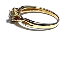 Load image into Gallery viewer, Secondhand 18ct Gold Diamond Flower Ring
