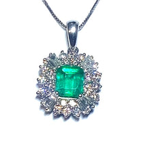 Load image into Gallery viewer, Secondhand Emerald and Diamond Necklace
