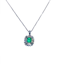 Load image into Gallery viewer, Secondhand Emerald and Diamond Necklace
