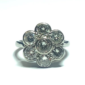 Secondhand Diamond Daisy Cluster Ring