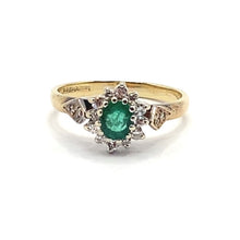 Load image into Gallery viewer, Secondhand Emerald and Diamond Ring
