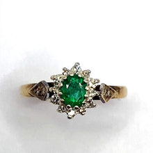 Load image into Gallery viewer, Secondhand Emerald and Diamond Ring
