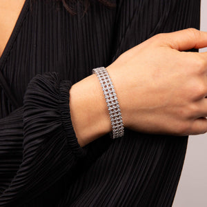 Diamonfire Cubic Zirconia Triple Row Bracelet