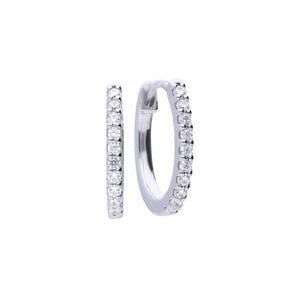 Diamonfire Cubic Zirconia Huggie Hoops