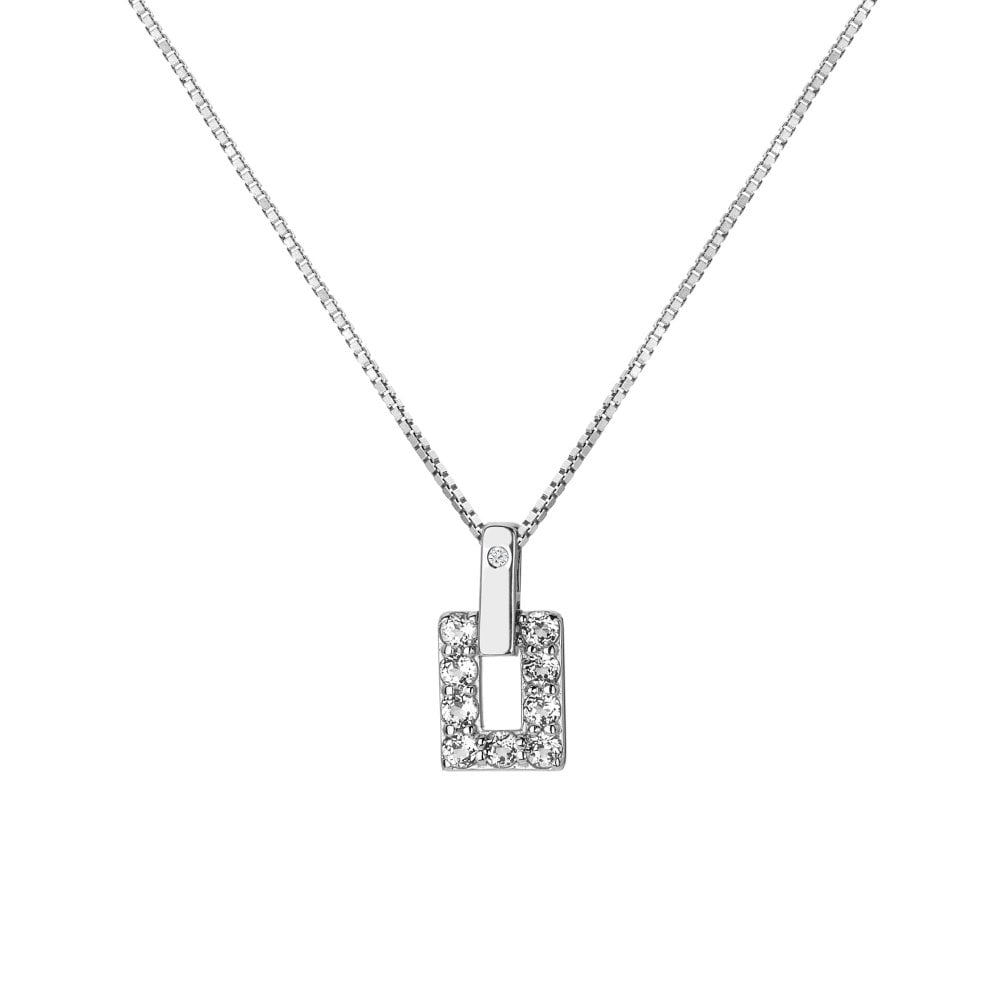 Hot Diamonds White Topaz Echo Pendant