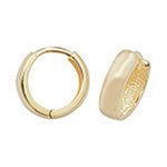 9ct Yellow Gold Huggie Hoops