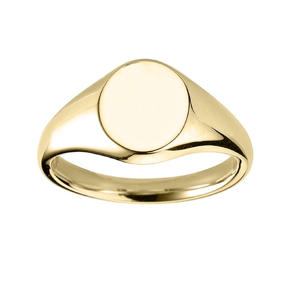 18ct Gold Oval Signet Ring