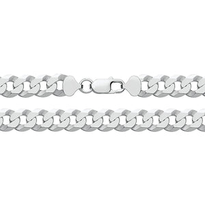 Silver Flat Curb Bracelet