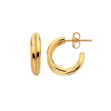 Load image into Gallery viewer, Hot Diamonds Gold Edit Aura Earrings
